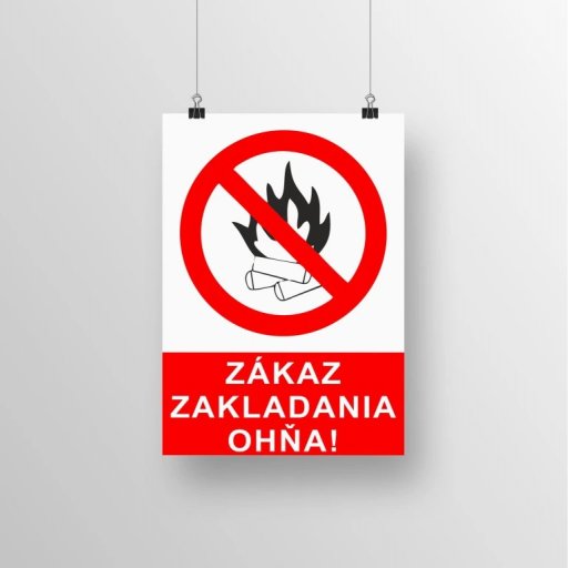 zákaz zakladania ohňa